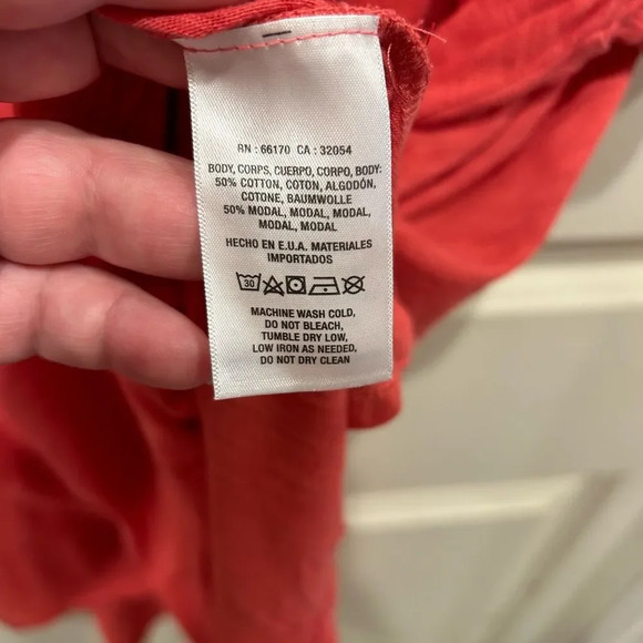 Anthropologie T.LA Pink Tie‎ Back detail Short Sleeve Top size Small - Picture 5 of 6